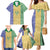 Saint Vincent and the Grenadines Vincy Mas Family Matching Mermaid Dress and Hawaiian Shirt SVG Glitter Color Style - Wonder Print Shop