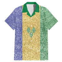 Saint Vincent and the Grenadines Vincy Mas Family Matching Mermaid Dress and Hawaiian Shirt SVG Glitter Color Style - Wonder Print Shop