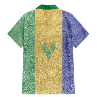 Saint Vincent and the Grenadines Vincy Mas Family Matching Mermaid Dress and Hawaiian Shirt SVG Glitter Color Style - Wonder Print Shop