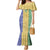 Saint Vincent and the Grenadines Vincy Mas Family Matching Mermaid Dress and Hawaiian Shirt SVG Glitter Color Style - Wonder Print Shop
