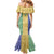 Saint Vincent and the Grenadines Vincy Mas Family Matching Mermaid Dress and Hawaiian Shirt SVG Glitter Color Style - Wonder Print Shop