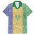 Saint Vincent and the Grenadines Vincy Mas Family Matching Off Shoulder Short Dress and Hawaiian Shirt SVG Glitter Color Style - Wonder Print Shop