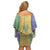 Saint Vincent and the Grenadines Vincy Mas Family Matching Off Shoulder Short Dress and Hawaiian Shirt SVG Glitter Color Style - Wonder Print Shop