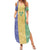 Saint Vincent and the Grenadines Vincy Mas Family Matching Summer Maxi Dress and Hawaiian Shirt SVG Glitter Color Style - Wonder Print Shop