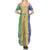 Saint Vincent and the Grenadines Vincy Mas Family Matching Summer Maxi Dress and Hawaiian Shirt SVG Glitter Color Style - Wonder Print Shop