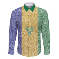 Saint Vincent and the Grenadines Vincy Mas Family Matching Tank Maxi Dress and Hawaiian Shirt SVG Glitter Color Style - Wonder Print Shop