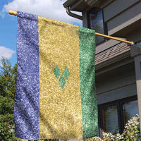 Saint Vincent and the Grenadines Vincy Mas Garden Flag SVG Glitter Color Style - Wonder Print Shop