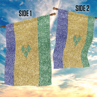 Saint Vincent and the Grenadines Vincy Mas Garden Flag SVG Glitter Color Style - Wonder Print Shop