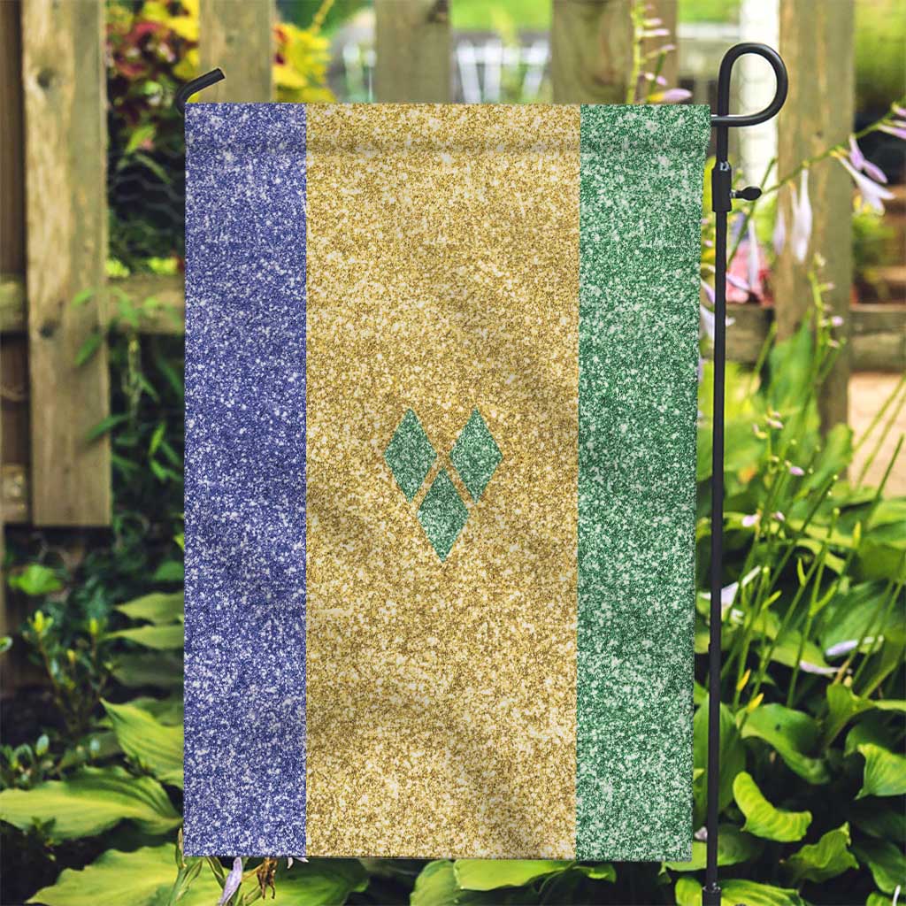 Saint Vincent and the Grenadines Vincy Mas Garden Flag SVG Glitter Color Style - Wonder Print Shop