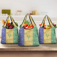 Saint Vincent and the Grenadines Vincy Mas Grocery Bag SVG Glitter Color Style - Wonder Print Shop