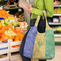 Saint Vincent and the Grenadines Vincy Mas Grocery Bag SVG Glitter Color Style - Wonder Print Shop