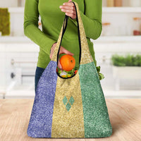 Saint Vincent and the Grenadines Vincy Mas Grocery Bag SVG Glitter Color Style - Wonder Print Shop