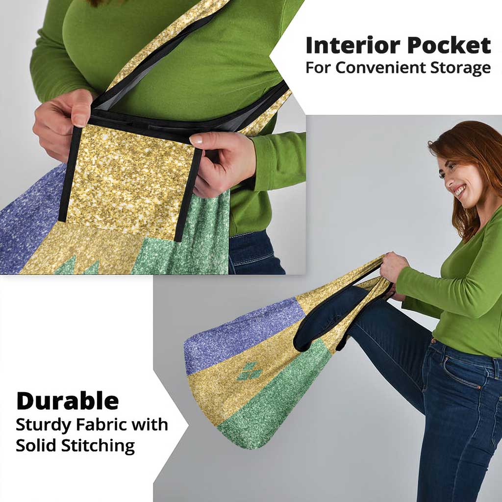 Saint Vincent and the Grenadines Vincy Mas Grocery Bag SVG Glitter Color Style - Wonder Print Shop