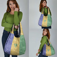 Saint Vincent and the Grenadines Vincy Mas Grocery Bag SVG Glitter Color Style - Wonder Print Shop