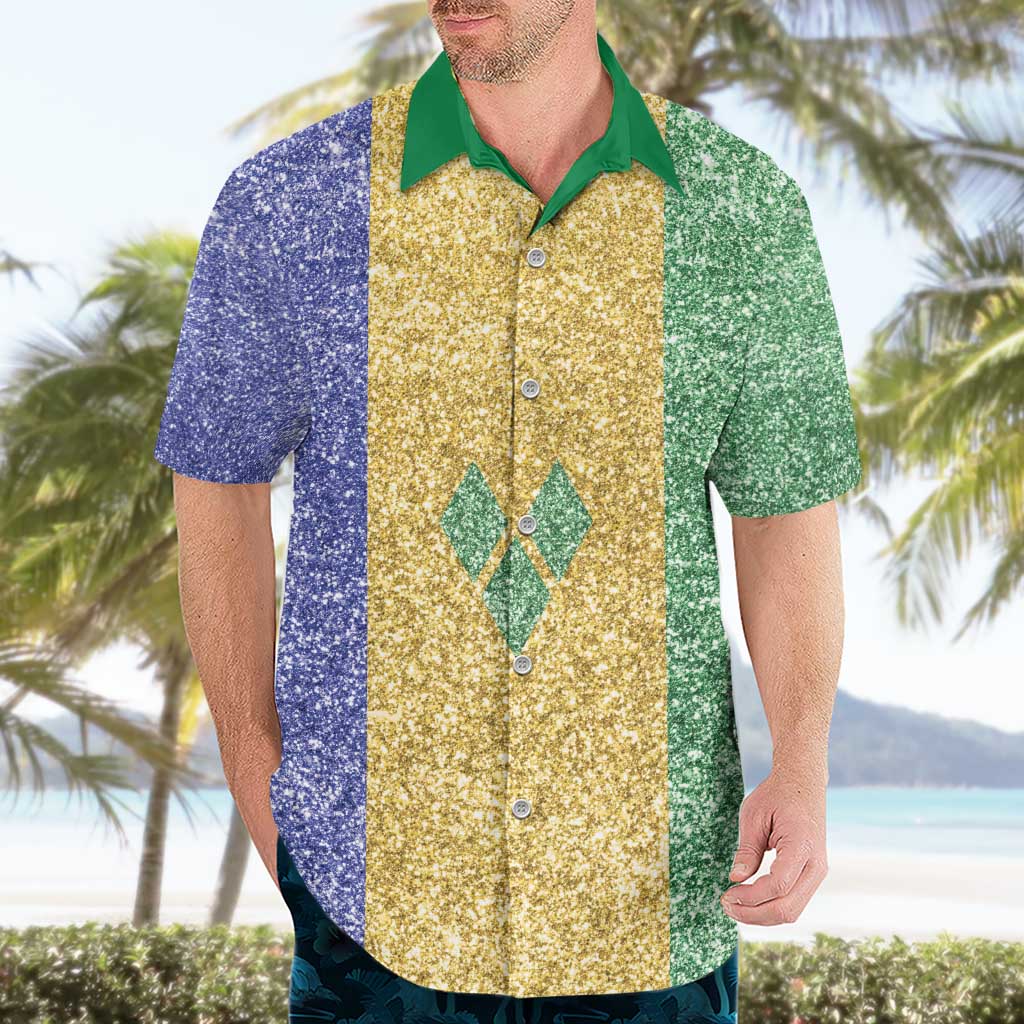 Saint Vincent and the Grenadines Vincy Mas Hawaiian Shirt SVG Glitter Color Style - Wonder Print Shop