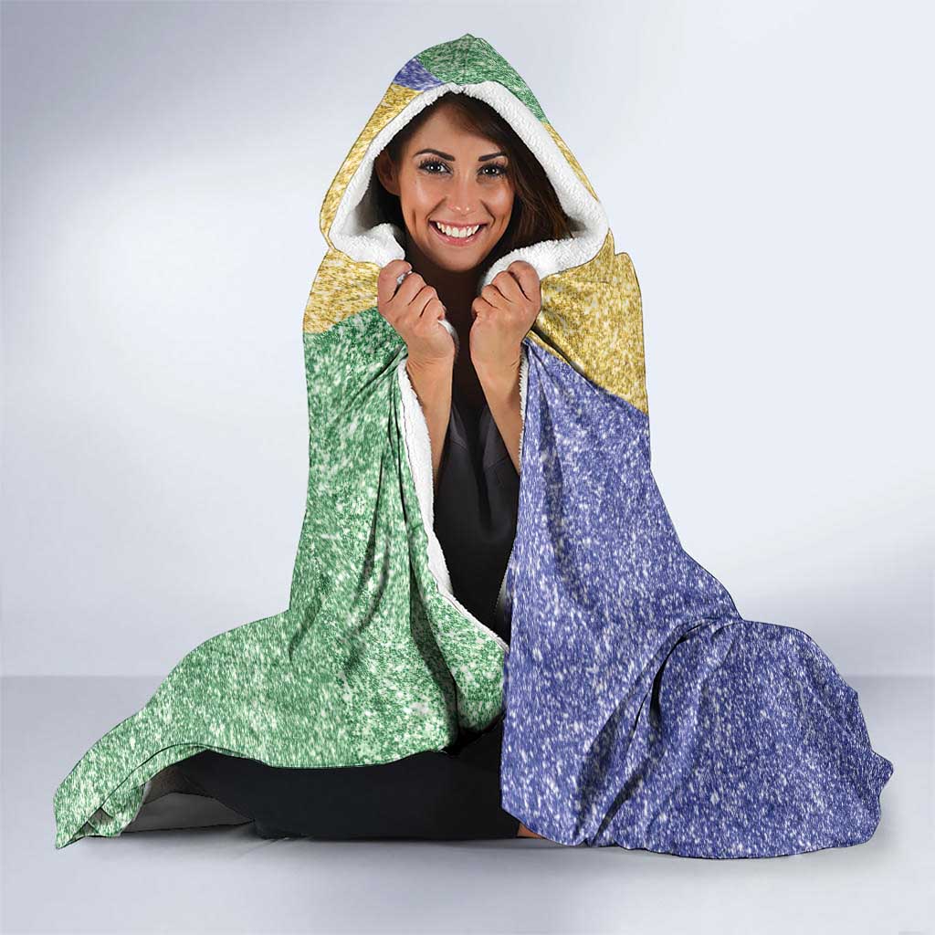 Saint Vincent and the Grenadines Vincy Mas Hooded Blanket SVG Glitter Color Style - Wonder Print Shop