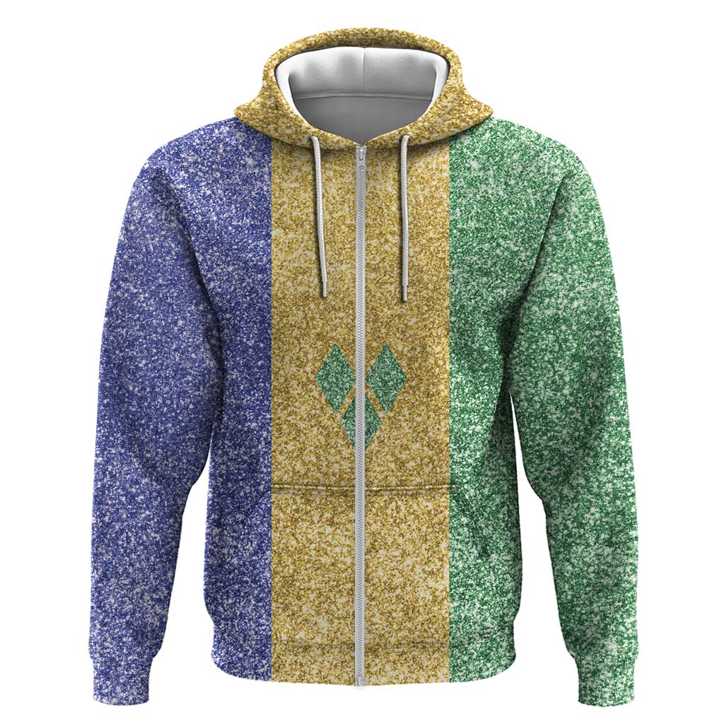 Saint Vincent and the Grenadines Vincy Mas Hoodie SVG Glitter Color Style - Wonder Print Shop