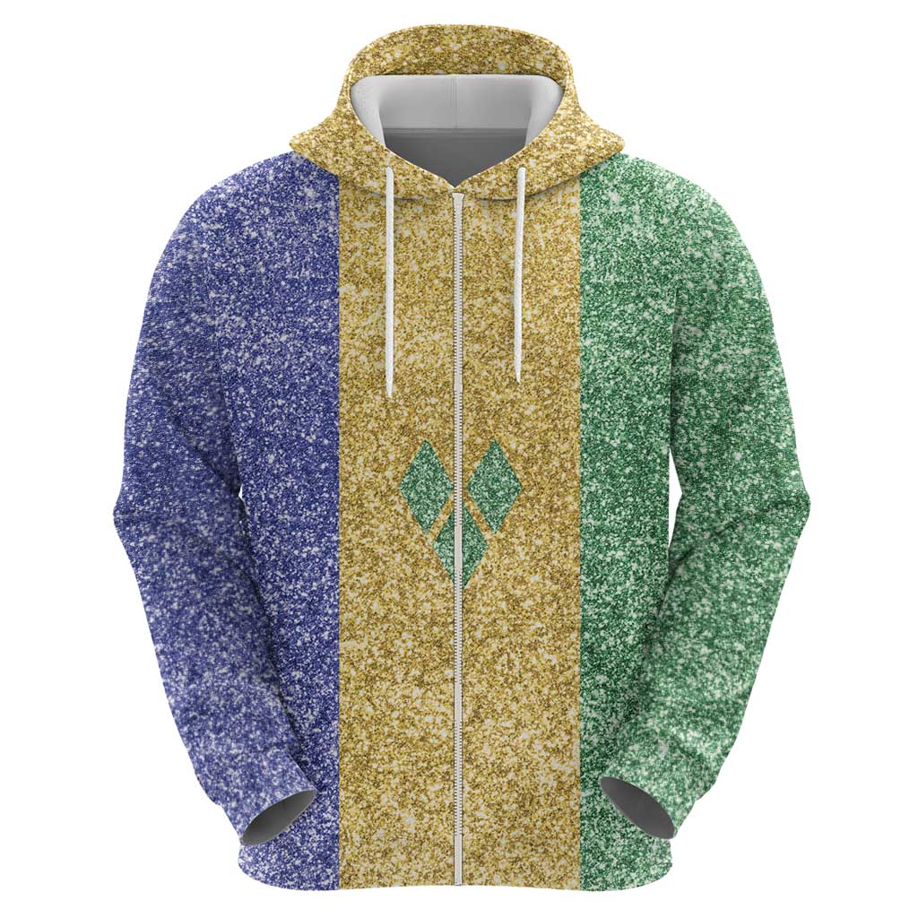 Saint Vincent and the Grenadines Vincy Mas Hoodie SVG Glitter Color Style - Wonder Print Shop