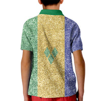 Saint Vincent and the Grenadines Vincy Mas Kid Polo Shirt SVG Glitter Color Style - Wonder Print Shop
