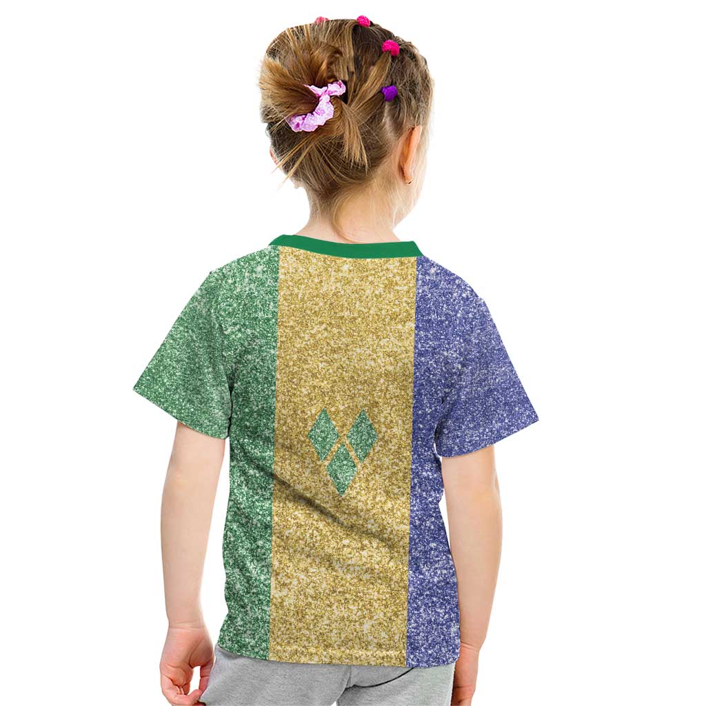 Saint Vincent and the Grenadines Vincy Mas Kid T Shirt SVG Glitter Color Style - Wonder Print Shop