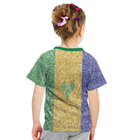 Saint Vincent and the Grenadines Vincy Mas Kid T Shirt SVG Glitter Color Style - Wonder Print Shop