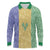 Saint Vincent and the Grenadines Vincy Mas Long Sleeve Polo Shirt SVG Glitter Color Style - Wonder Print Shop