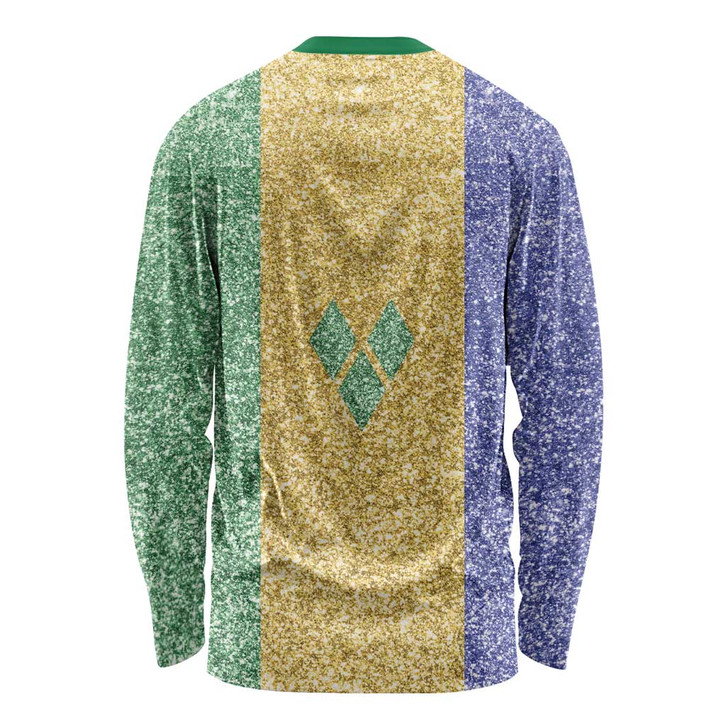 Saint Vincent and the Grenadines Vincy Mas Long Sleeve Shirt SVG Glitter Color Style - Wonder Print Shop