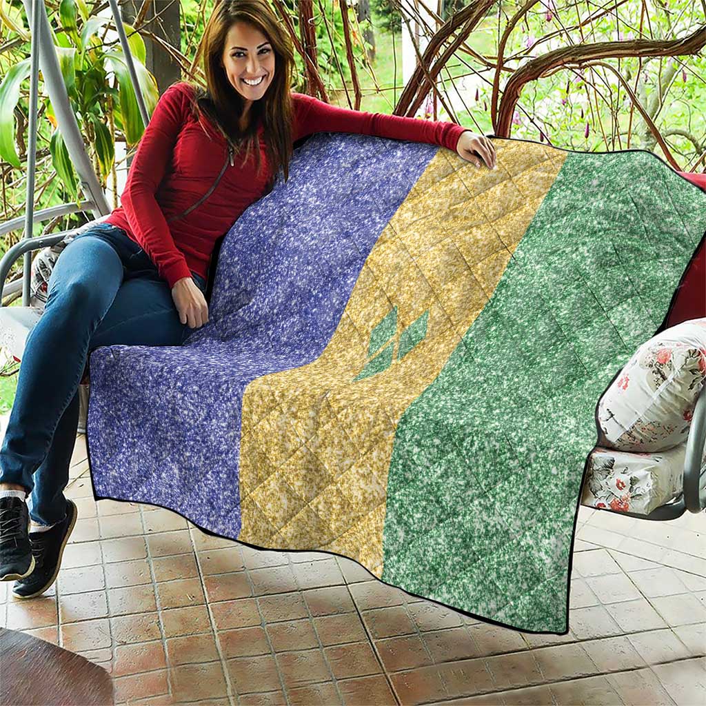 Saint Vincent and the Grenadines Vincy Mas Quilt SVG Glitter Color Style - Wonder Print Shop