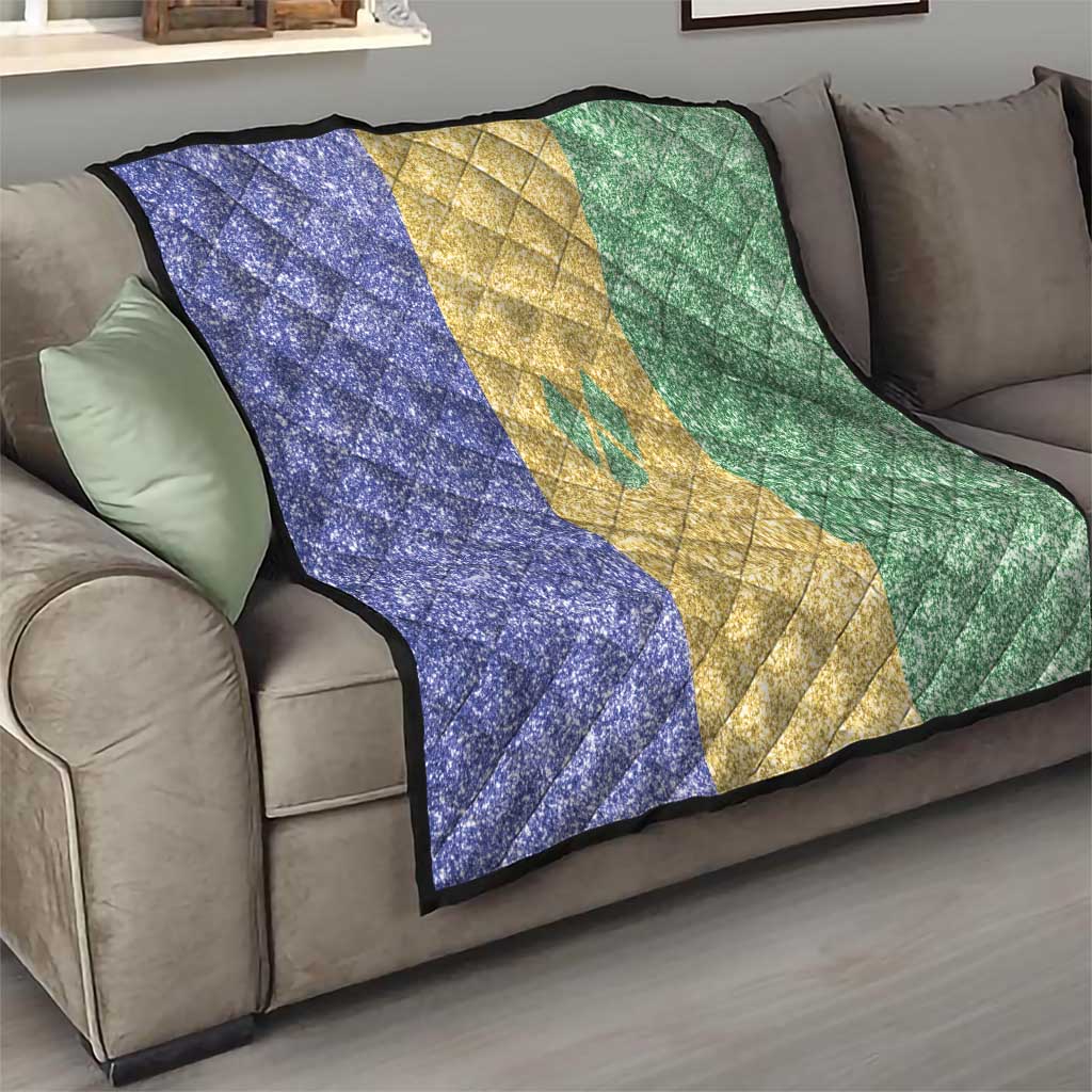 Saint Vincent and the Grenadines Vincy Mas Quilt SVG Glitter Color Style - Wonder Print Shop