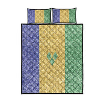 Saint Vincent and the Grenadines Vincy Mas Quilt Bed Set SVG Glitter Color Style - Wonder Print Shop