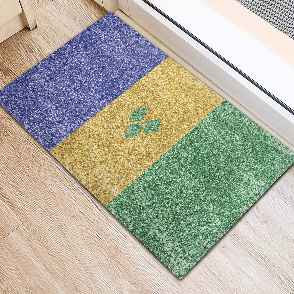 Saint Vincent and the Grenadines Vincy Mas Rubber Doormat SVG Glitter Color Style - Wonder Print Shop