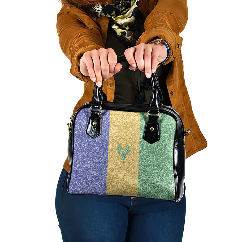 Saint Vincent and the Grenadines Vincy Mas Shoulder Handbag SVG Glitter Color Style - Wonder Print Shop