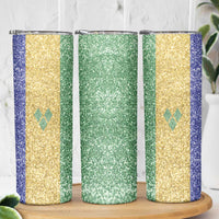 Saint Vincent and the Grenadines Vincy Mas Skinny Tumbler SVG Glitter Color Style - Wonder Print Shop