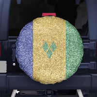 Saint Vincent and the Grenadines Vincy Mas Spare Tire Cover SVG Glitter Color Style - Wonder Print Shop