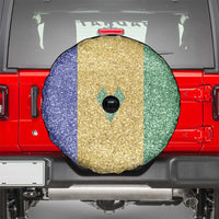 Saint Vincent and the Grenadines Vincy Mas Spare Tire Cover SVG Glitter Color Style - Wonder Print Shop