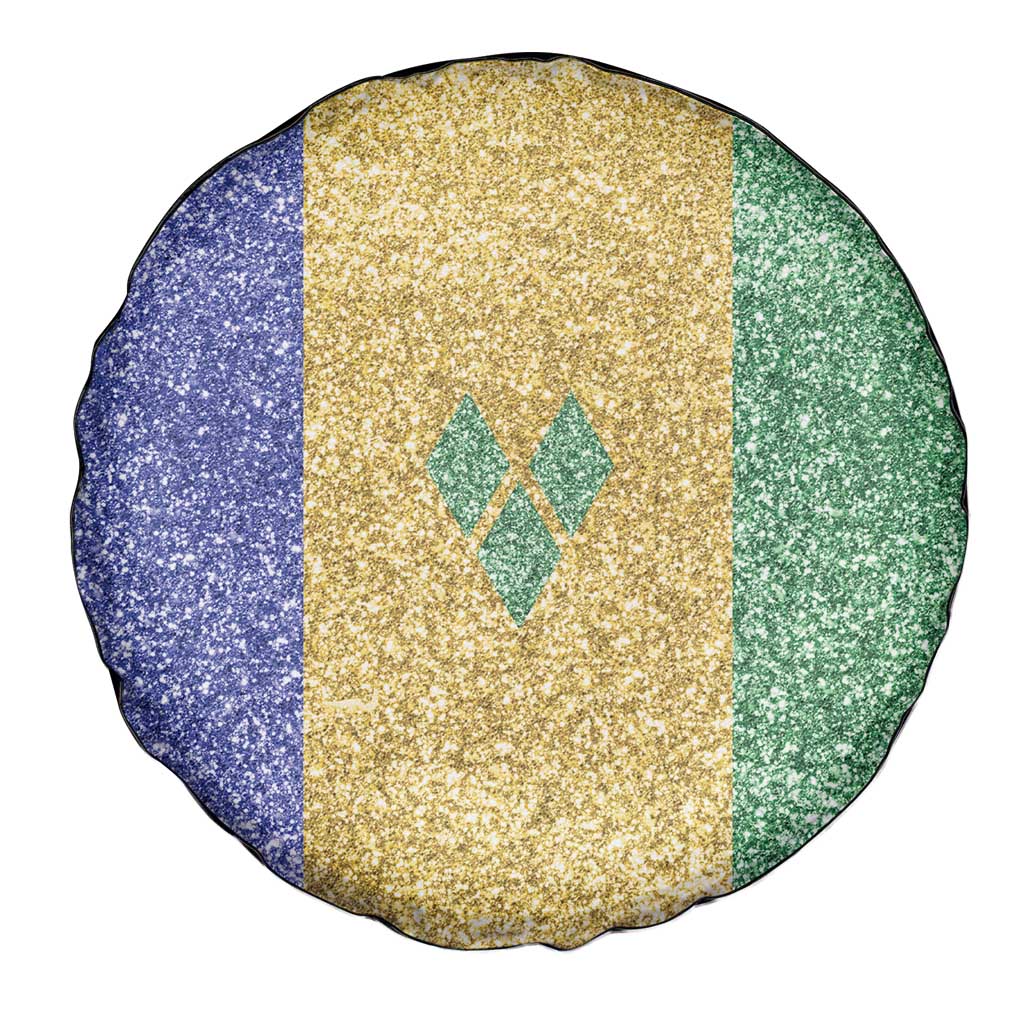 Saint Vincent and the Grenadines Vincy Mas Spare Tire Cover SVG Glitter Color Style - Wonder Print Shop