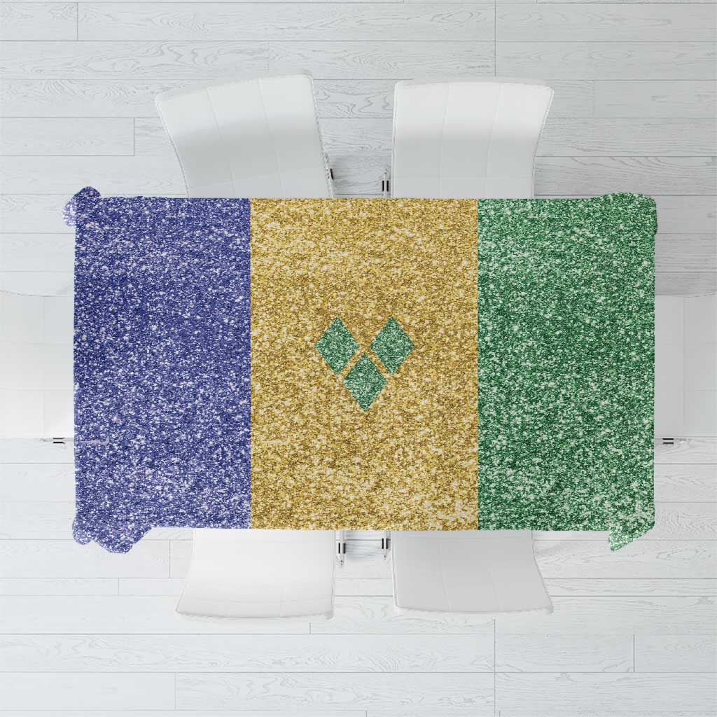Saint Vincent and the Grenadines Vincy Mas Tablecloth SVG Glitter Color Style - Wonder Print Shop