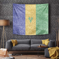 Saint Vincent and the Grenadines Vincy Mas Tapestry SVG Glitter Color Style - Wonder Print Shop