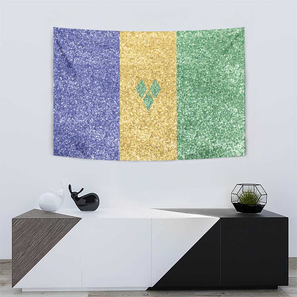 Saint Vincent and the Grenadines Vincy Mas Tapestry SVG Glitter Color Style - Wonder Print Shop