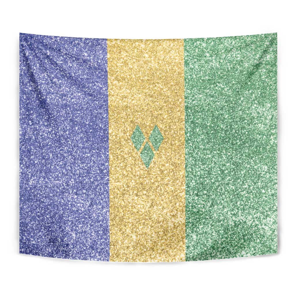 Saint Vincent and the Grenadines Vincy Mas Tapestry SVG Glitter Color Style - Wonder Print Shop