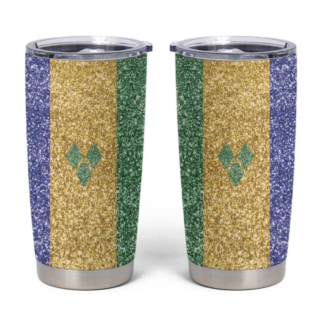 Saint Vincent and the Grenadines Vincy Mas Tumbler Cup SVG Glitter Color Style - Wonder Print Shop