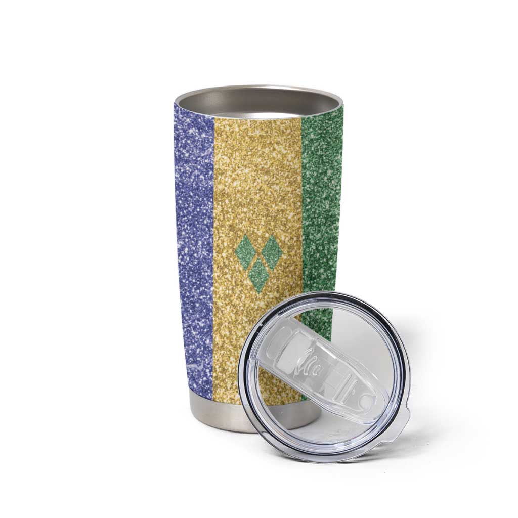 Saint Vincent and the Grenadines Vincy Mas Tumbler Cup SVG Glitter Color Style - Wonder Print Shop