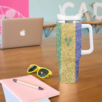 Saint Vincent and the Grenadines Vincy Mas Tumbler With Handle SVG Glitter Color Style - Wonder Print Shop