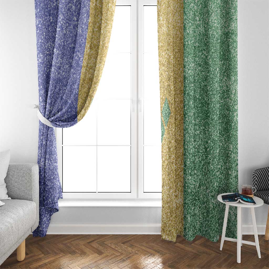 Saint Vincent and the Grenadines Vincy Mas Window Curtain SVG Glitter Color Style - Wonder Print Shop
