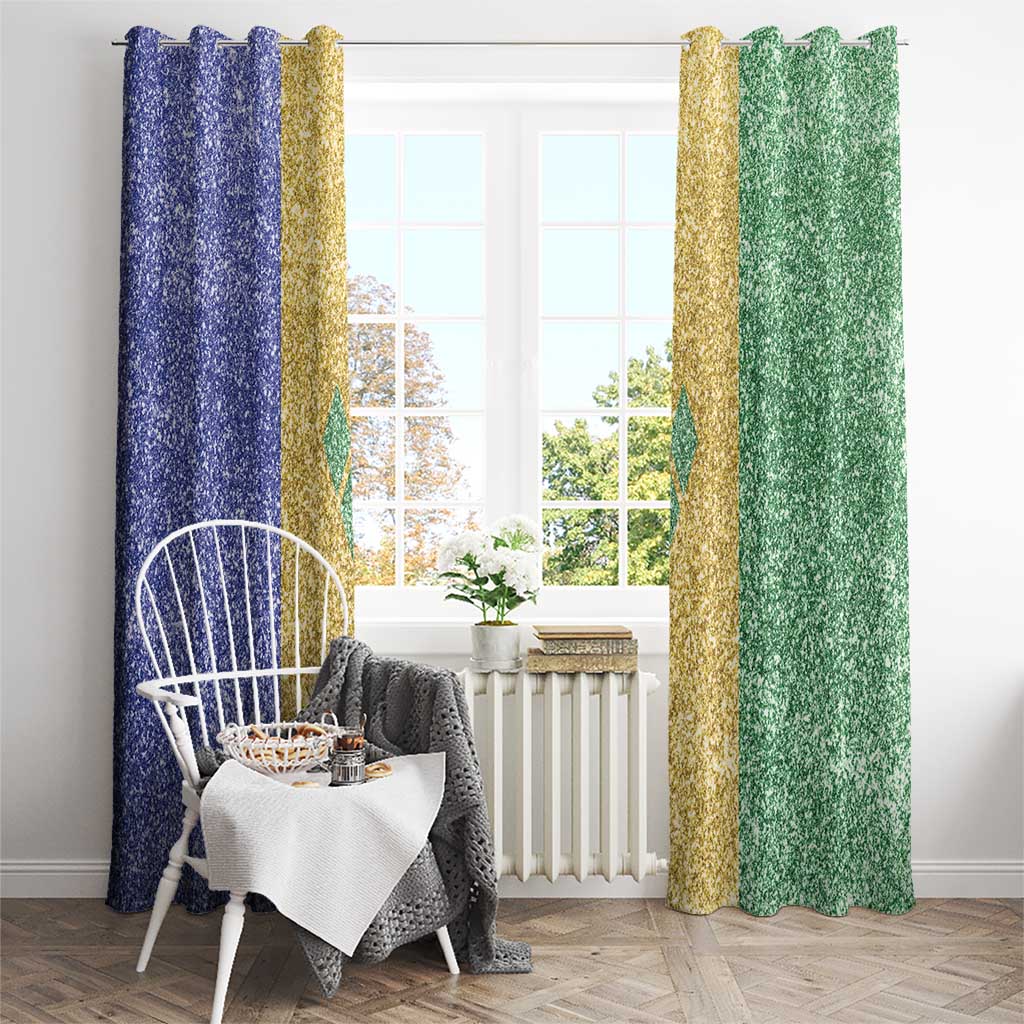 Saint Vincent and the Grenadines Vincy Mas Window Curtain SVG Glitter Color Style - Wonder Print Shop