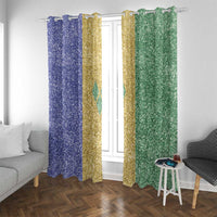 Saint Vincent and the Grenadines Vincy Mas Window Curtain SVG Glitter Color Style - Wonder Print Shop