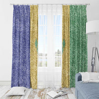 Saint Vincent and the Grenadines Vincy Mas Window Curtain SVG Glitter Color Style - Wonder Print Shop