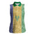 Saint Vincent and the Grenadines Vincy Mas Women Sleeveless Polo Shirt SVG Glitter Color Style - Wonder Print Shop