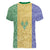 Saint Vincent and the Grenadines Vincy Mas Women V-Neck T-Shirt SVG Glitter Color Style - Wonder Print Shop