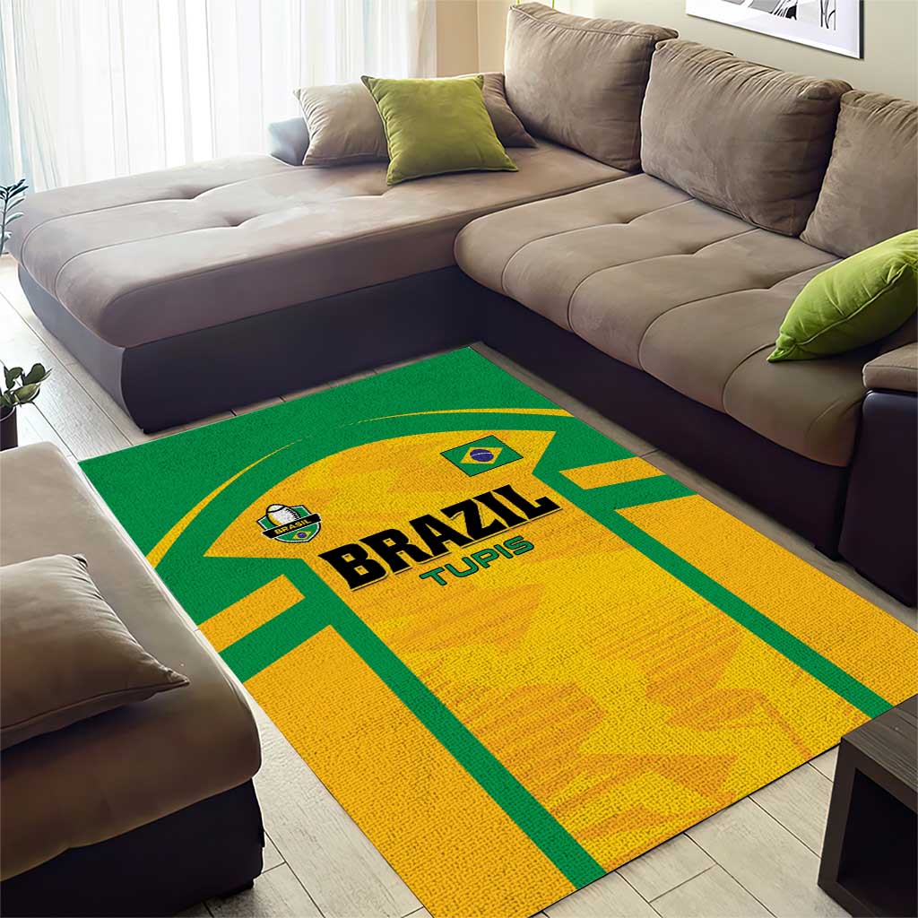 Rugby Brazil Area Rug Tupis Go Champions - Wonder Print Shop